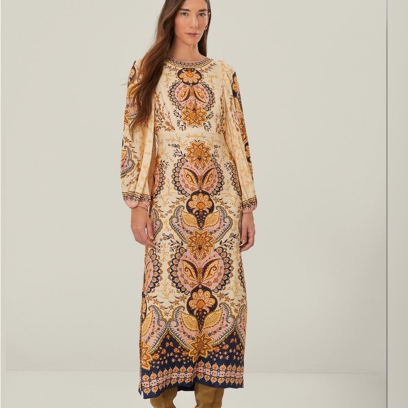 Farm Rio Bohemian Paisley Dress - Picture 1 of 7